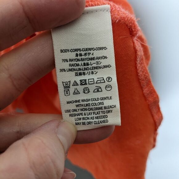 (Free People) Womens Karmen OB584638 Top Orange Size XS - Picture 4 of 7
